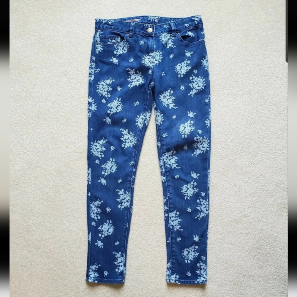 Crewcuts J.Crew Girls Floral Print Jeans 12